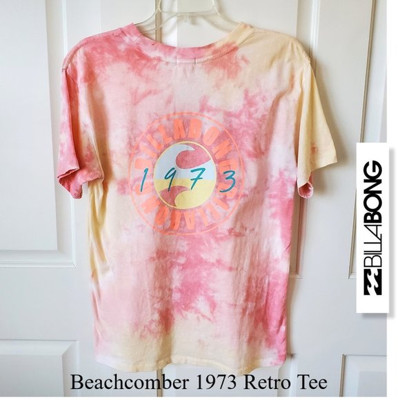 Billabong Tops - 🌴🌼BILLABONG BEACH COMBER 1973 RETRO TIE DYE T SHIRT TEE TOP 🌼🌴